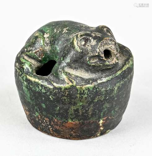 Whistle - frog, China, clay work, g