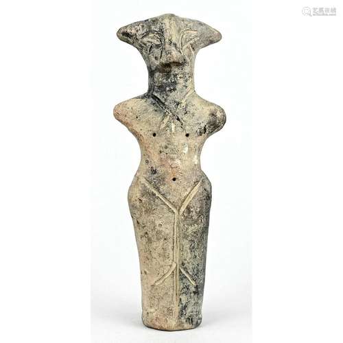 Female idol, terracotta, arm stumps