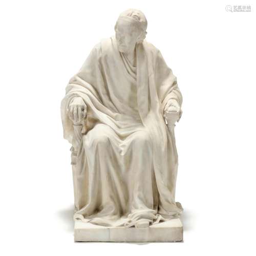 after Jean Antoine Houdon (French, 1721-1848), Seated Portra...