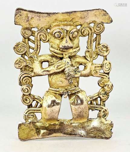 Flute player, shamanic amulet, Diqu