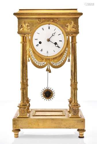 Portal clock, France circa 1820, br