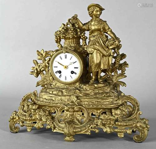 Figural table clock, German circa 1