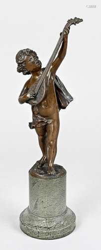 Bronze figure, Italy about 1870, "B