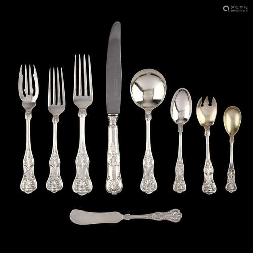 An Assembled Set of King Sterling Silver Flatware