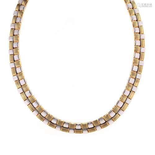 Reversible Gold Collar Necklace, Italy