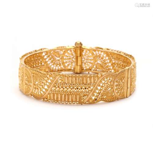 High Karat Gold Bangle Bracelet