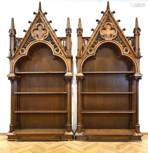 Decorative bookcase around 1900, ma