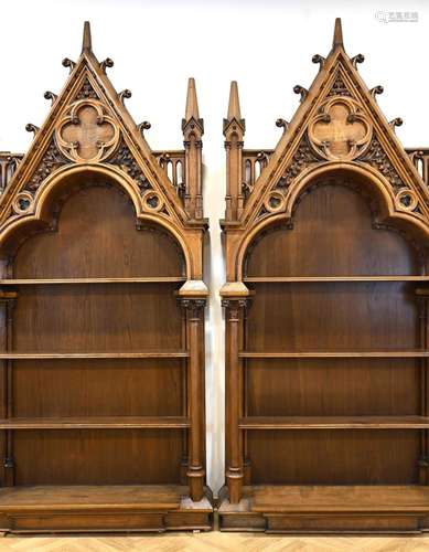 Decorative bookcase around 1900, ma