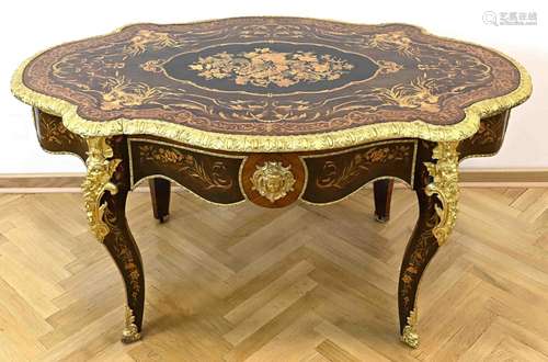 Magnificent center table "A Fleurs"