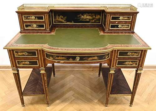 Unique Parisian lady's desk with chinoiserie, Louis XVI...