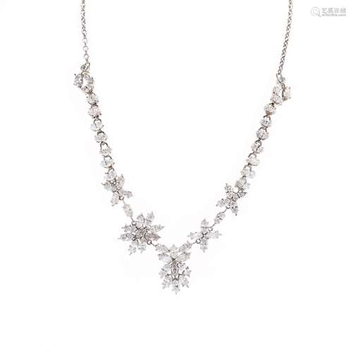 White Gold and Diamond Necklace