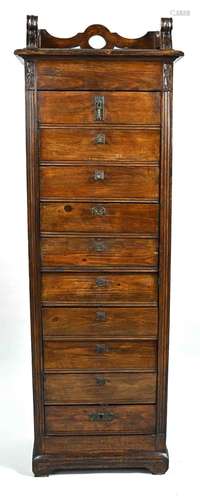 A delicate document cabinet from th