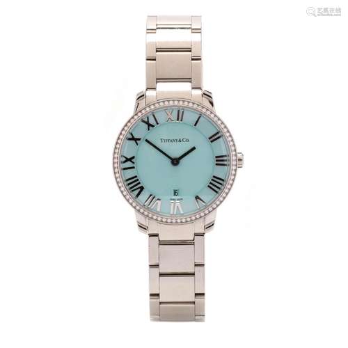 Lady's Steel and Diamond Atlas Watch, Tiffany & Co.