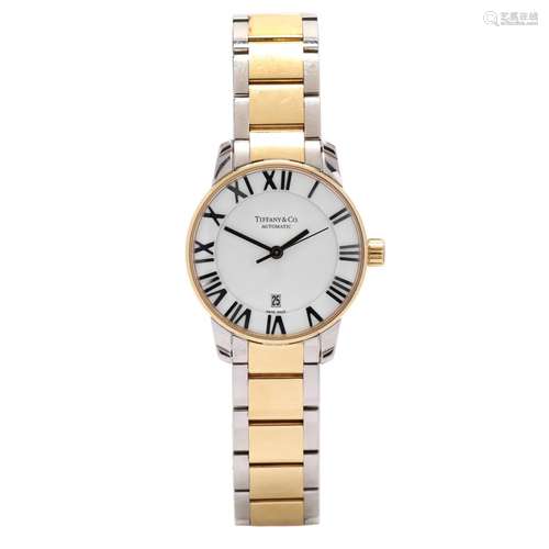 Stainless Steel and Gold Atlas Dome Watch, Tiffany & Co.