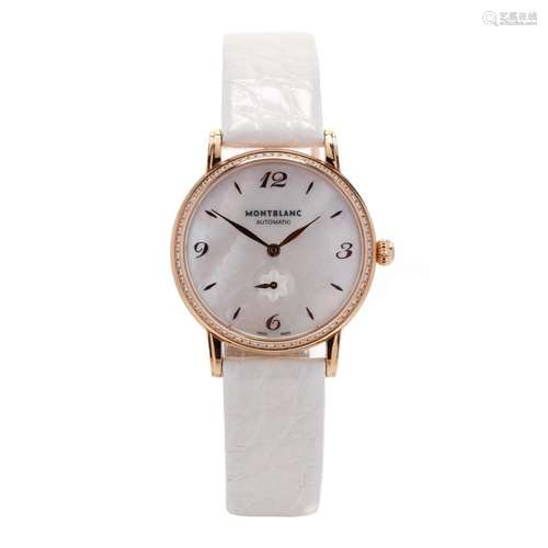 Rose Gold, Diamond, and Mother-of-Pearl Star Classique Watch...