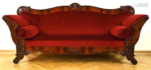 Elegant late Biedermeier sofa made