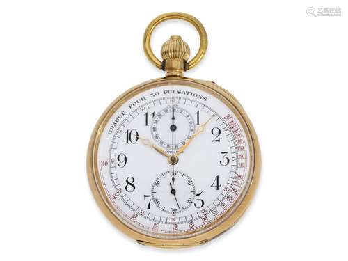 Pocket watch: large Longines doctors' chronograph '...