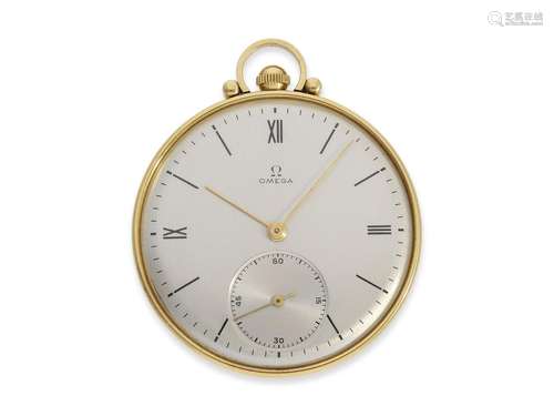 Pocket watch: very fine 18K dress watch by Omega, Art déco, ...