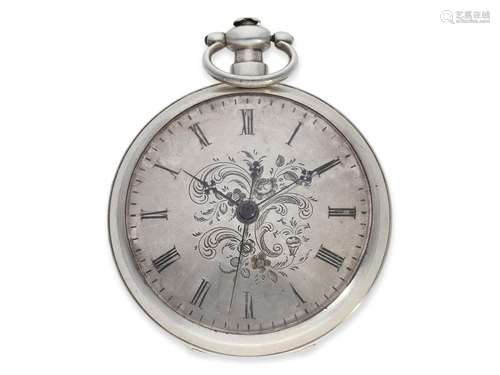 Pocket watch: very beautiful duplex pocket watch with jumpin...