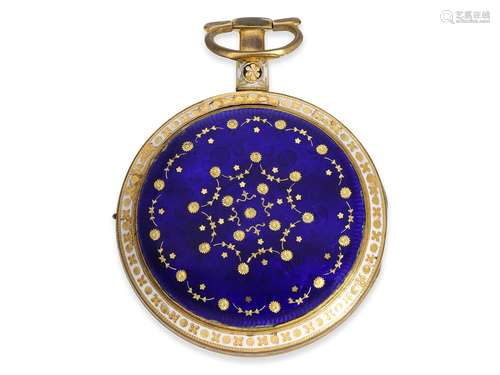 Pocket watch: very attractive large English verge watch with...