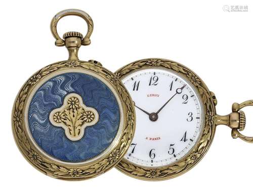 Pocket watch/ pendant watch: unusual very fine quality Art N...