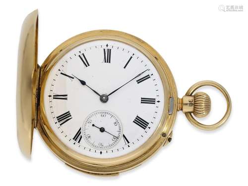 Pocket watch: very fine rare English lady's hunting cas...