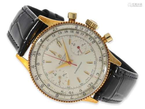 Wristwatch: early 18K Breitling Chronomat Ref.808 with pearl...