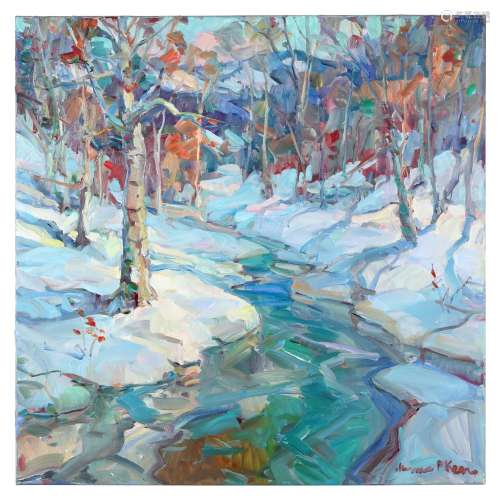 James P. Kerr (American, b. 1953), Wilson Creek, Winter