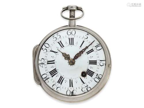 Pocket watch: oignon with repeater, Gaudron Paris, ca. 1720