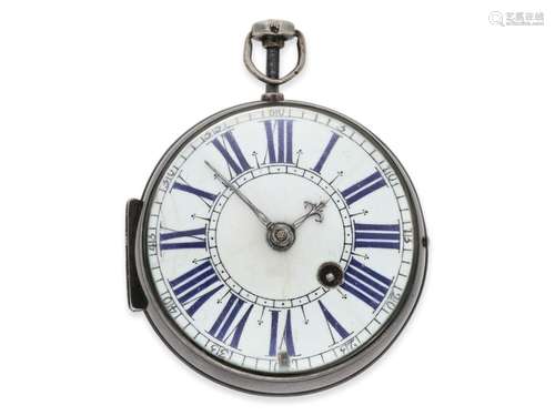 Pocket watch: early oignon with repeater, mock pendulum and ...