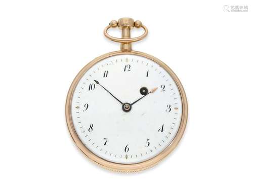 Pocket watch: rarity, early cylinder watch with minute repea...