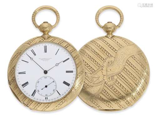 Pocket watch: rarity, heavy exquisite pivoted detent chronom...