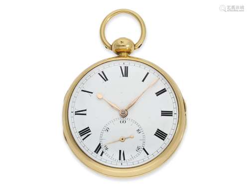 Pocket watch: exceptionally heavy English pocket chronometer...