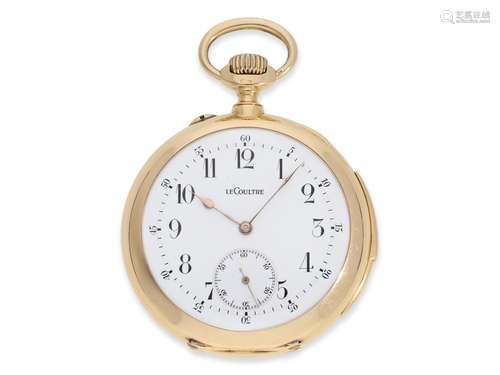 Pocket watch: quality LeCoultre chronometer with minute repe...