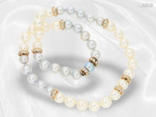 Necklace/Collier: very beautiful and fancy cultured pearl ne...