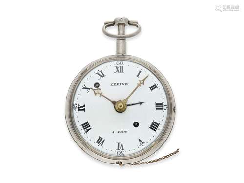 Coach clock/ coach watch: French coach clock with repeater a...