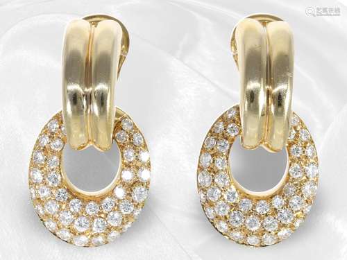 Earrings: attractive and modern stud earrings with diamonds,...