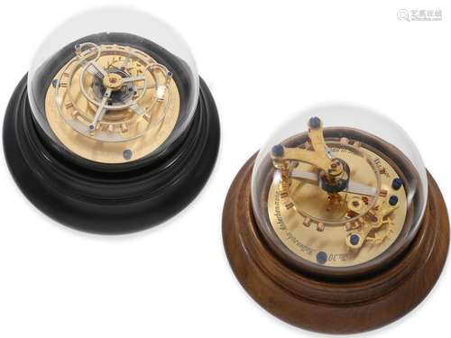 Escapement model: pair of exquisite Glashütte escapement mod...