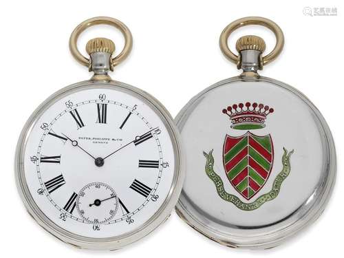 Pocket watch: early, unique Patek Philippe pocket watch, Ank...