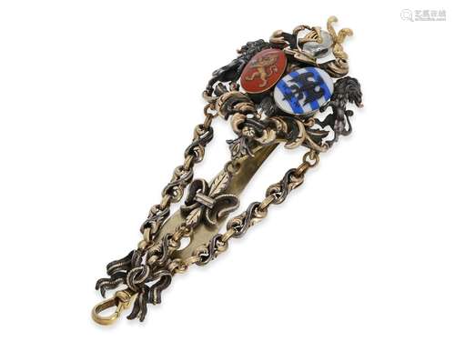 Chatelaine: exclusive chatelaine, gold/silver/enamel, probab...