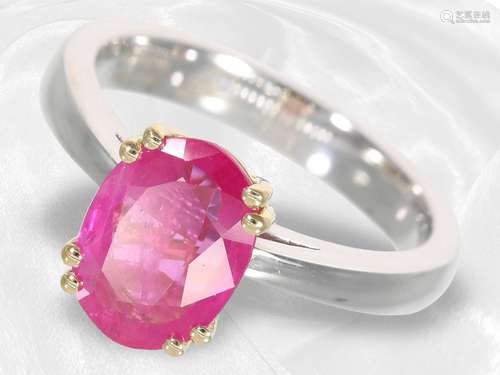 Ring: very high quality ruby goldsmith ring from Schupp in P...