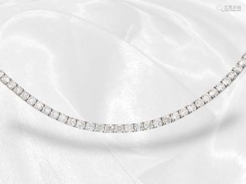 Bracelet: as new and unworn Revière diamond bracelet, total ...