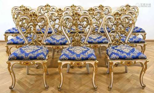 Splendid set of 12 chairs with a re