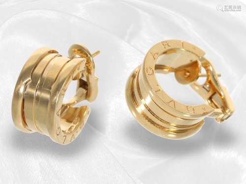 Earrings: Bvlgari, earrings B.zero1, 18K yellow gold