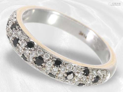 Ring: modern diamond goldsmith ring from Wempe, 18K white go...