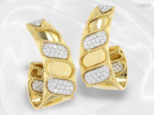 Ear jewelry: rare and extremely decorative diamond designer ...