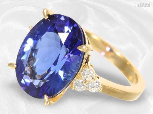 Ring: exclusive top quality tanzanite/brilliant ring in mint...