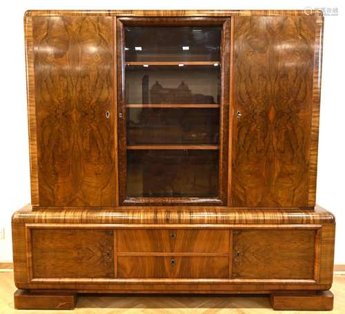 Art Deco bookcase with a beautiful