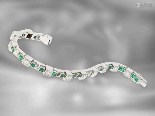 Bracelet: very valuable and formerly expensive white gold br...