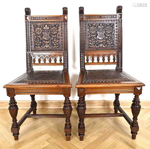 Two Wilhelminian period chairs made